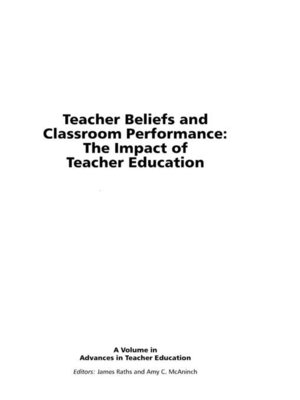 cover image of Teacher Beliefs and Classroom Performance